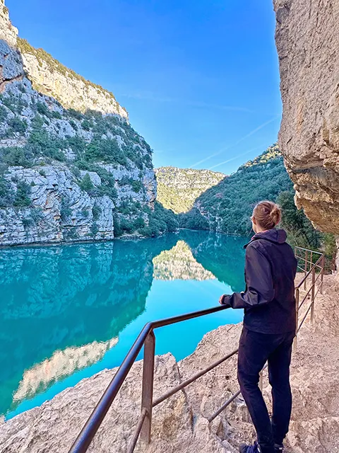 The Gorges du Verdon along the Quinson lake
