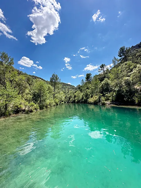 The Vallon de la Gallerie at Esparron lake
