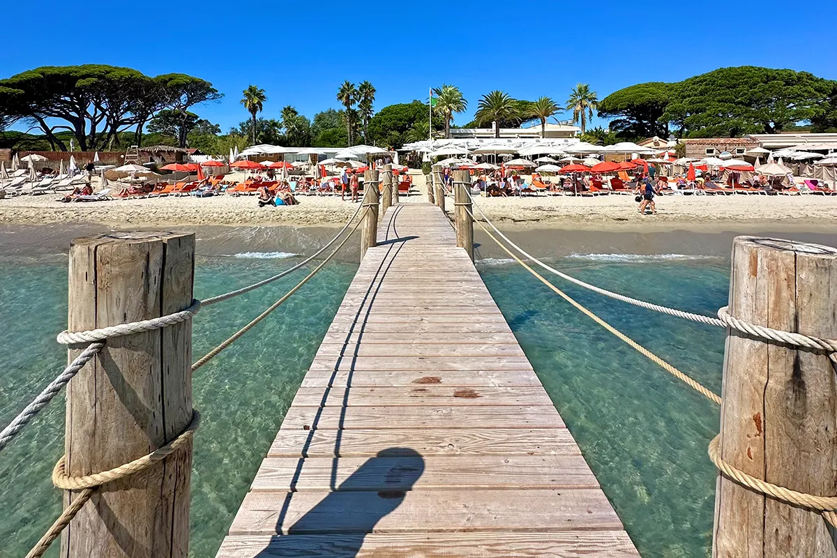 The most beautiful beach in Saint-Tropez: Tahiti Beach