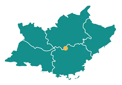 PACA Map of Baudinard Gorges