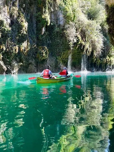 Canoe-kayak in the gorges de Baudinard