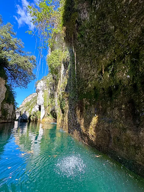 Waterfalls at the gorges de Baudinard