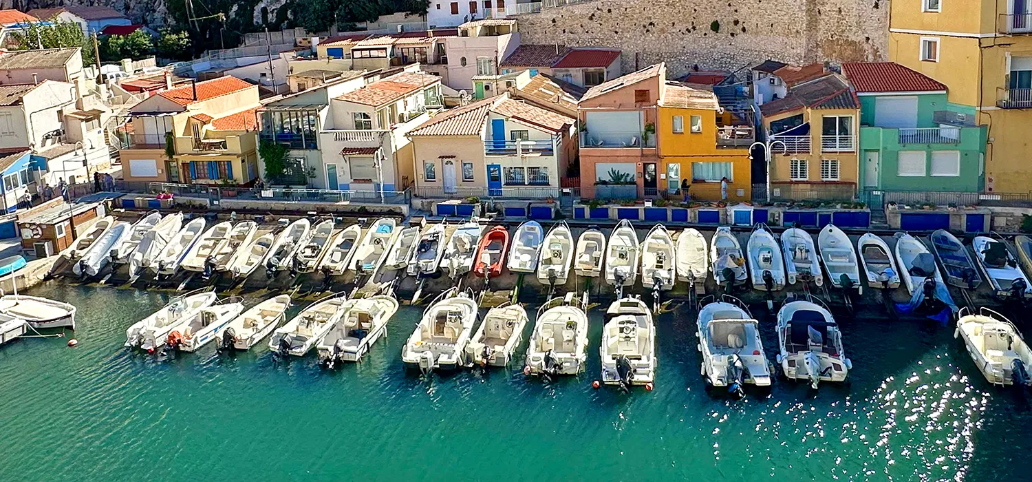 Vallon des Auffes, small fishing port in Marseille