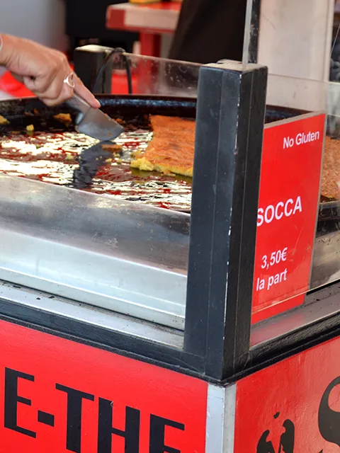 The socca, a Nice specialty

