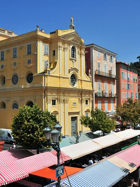 The Cours Saleya, a provencal market in Nice