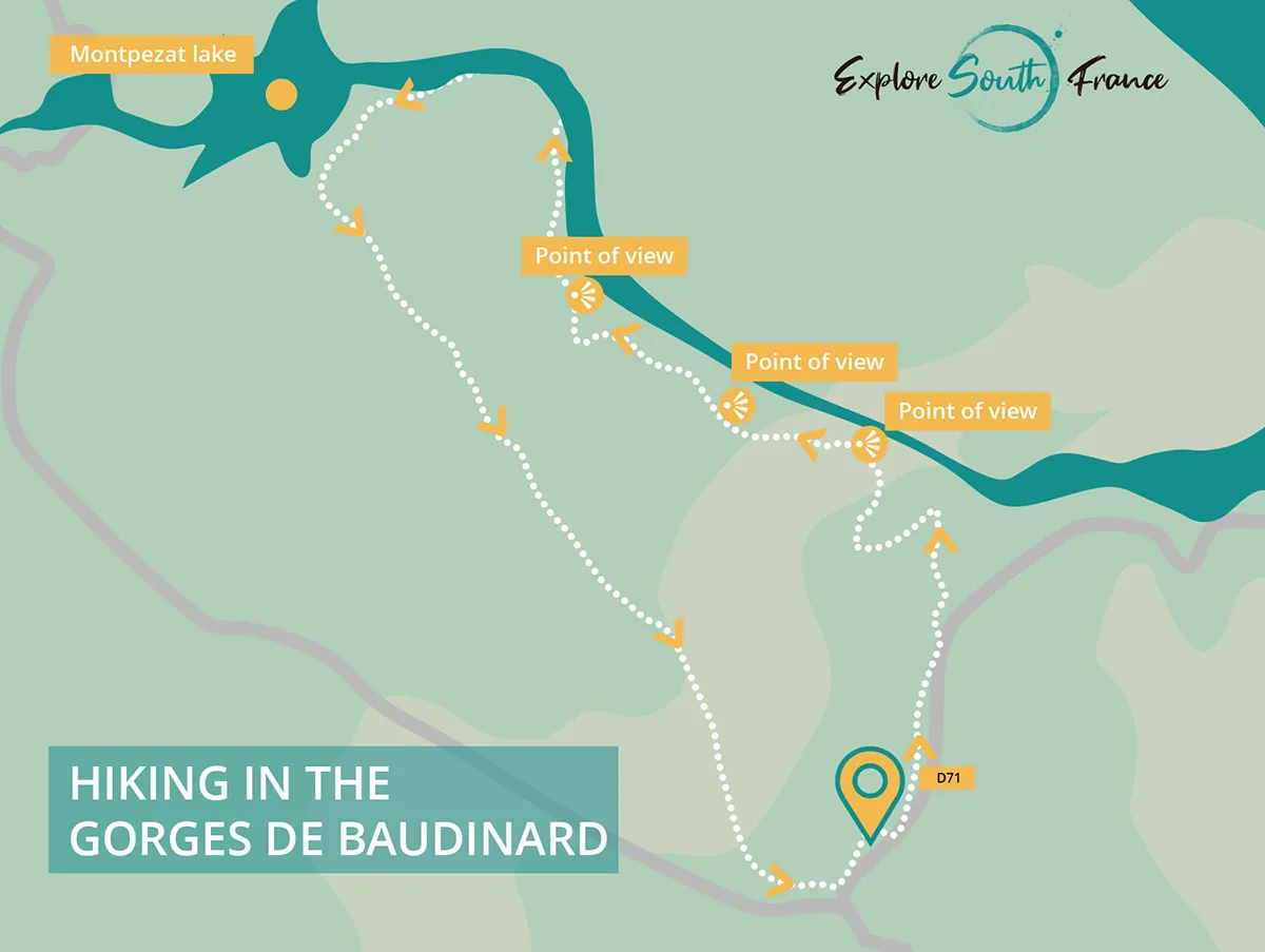 Hiking in the Gorges de Baudinard