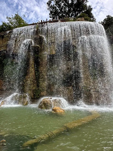 Waterfall at the castle hill in Nice