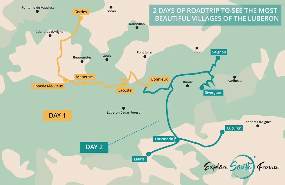 The 10 most beautiful villages of Luberon : 2-day visit itinerary