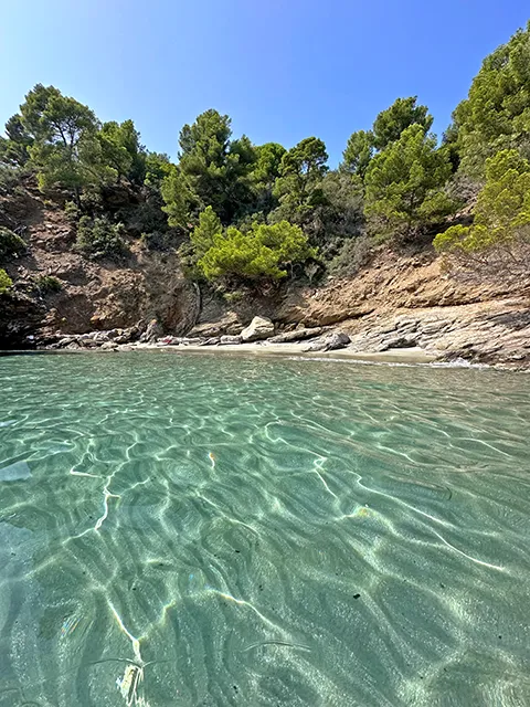 The beach with a thousand glitters in the Gulf of Saint-Tropez