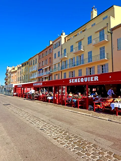 The famous Sénéquier restaurant in Saint-Tropez