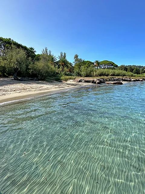 Departure from the coastal path, Canoubiers beach