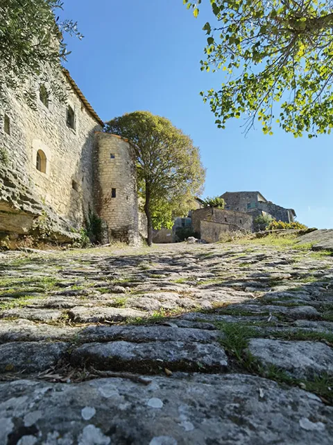 The cobbled streets of Sivergues