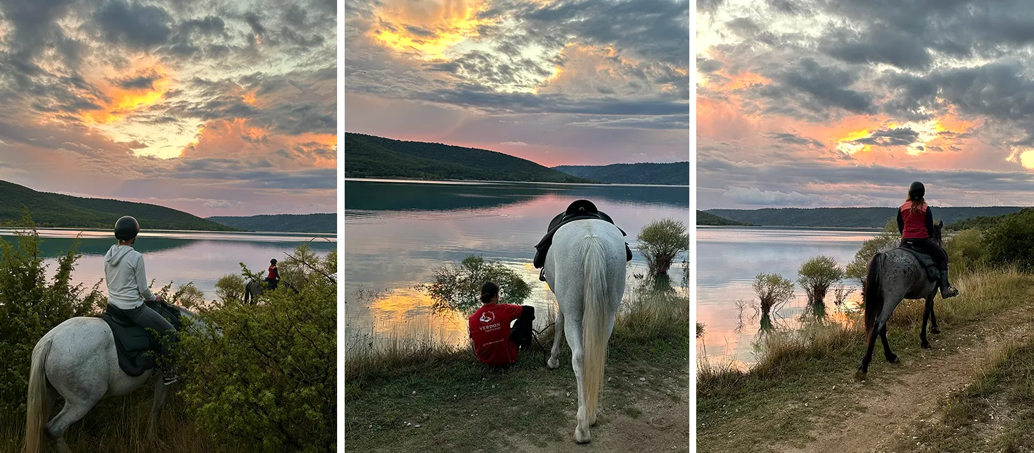 What to do in Verdon ? A horseback ride at sunset