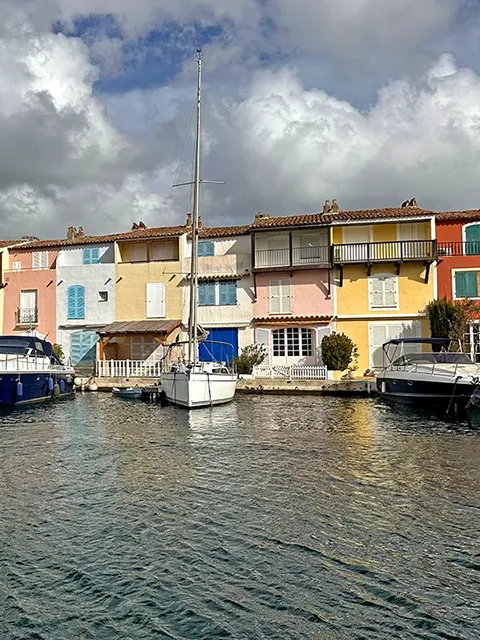 The colorful houses of Port Grimaud, nicknamed Little Venice