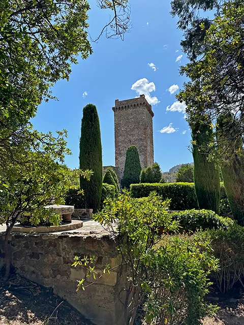 The gardens of Mandelieu-la-Napoule castle