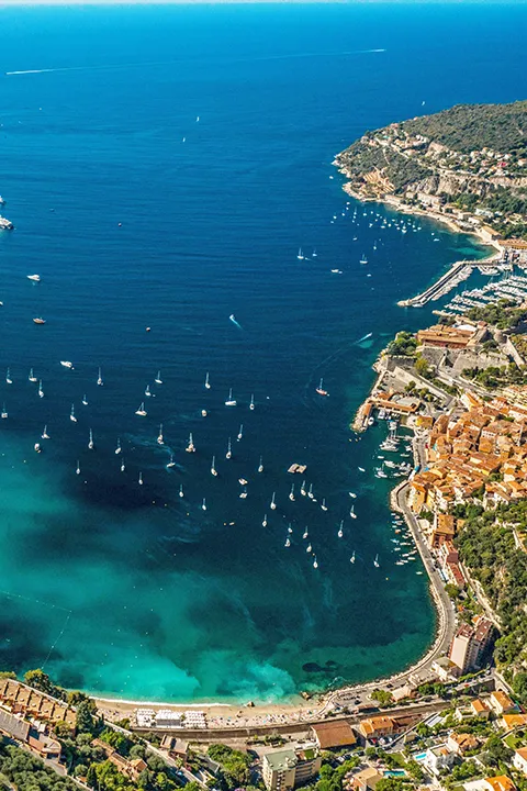 The bay of Villefranche-sur-Mer