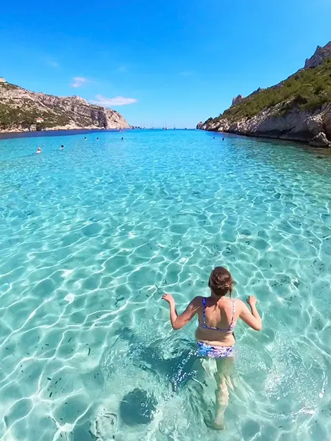 Relaxing on Sormiou beach