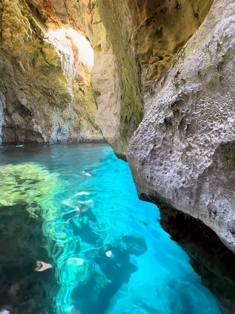 Interior of the Capélan cave in Sormiou
