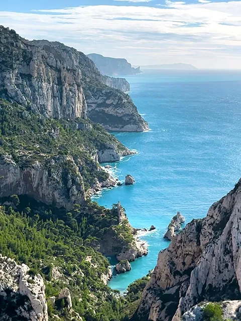 View of the Sugiton cove from the belvedere