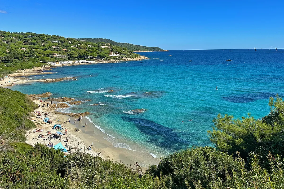 Escalet beach, one of the most beautiful beaches on the Cote d'Azur