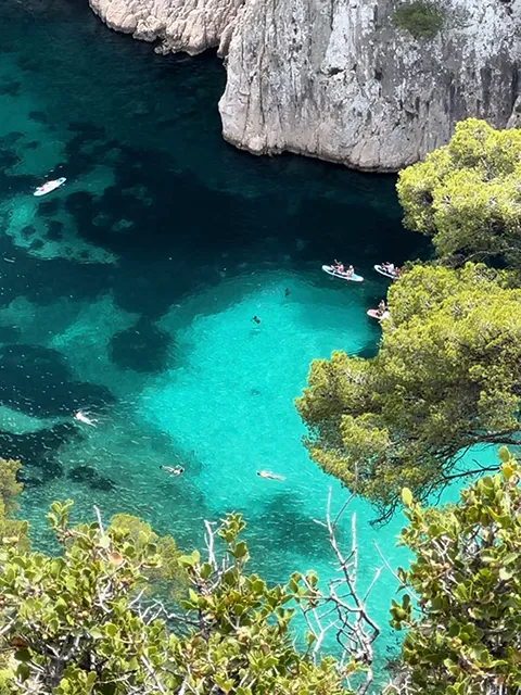 Canoeing in the Calanque d'En-vau