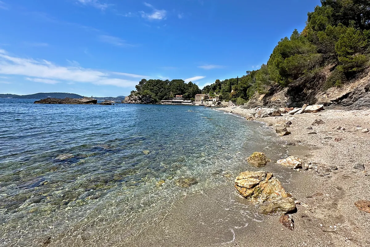 Magaud cove, a wild and preserved beach