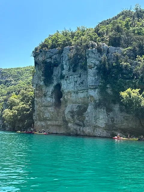 Cave in the lower Verdon gorges
