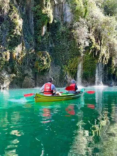 Canoeing in the Baudinard Gorges