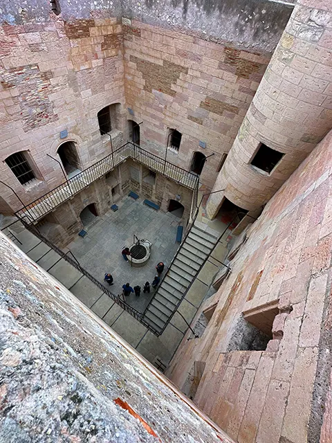 Visit to the If castle and its interior courtyard