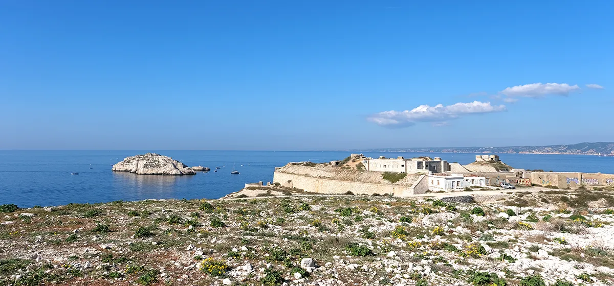 Brégantin fort on the Frioul islands