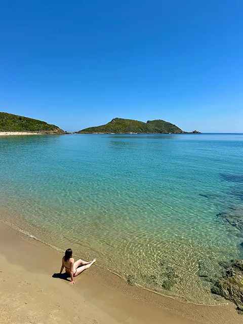 Briande beach facing Cap Taillat