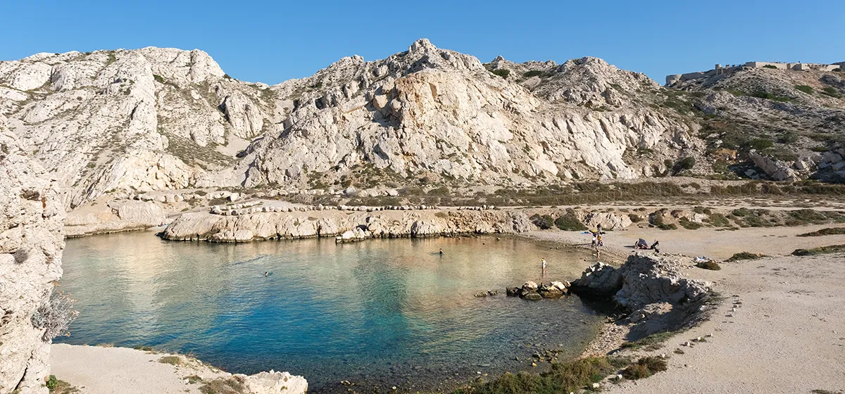Morgiret beach on Frioul islands