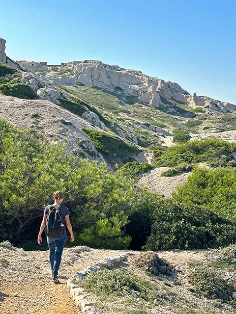 Hiking on Pomegues Island in Frioul