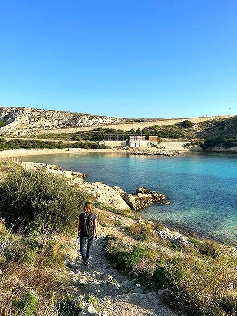 View of the Saint-Estève cove on the Frioul islands