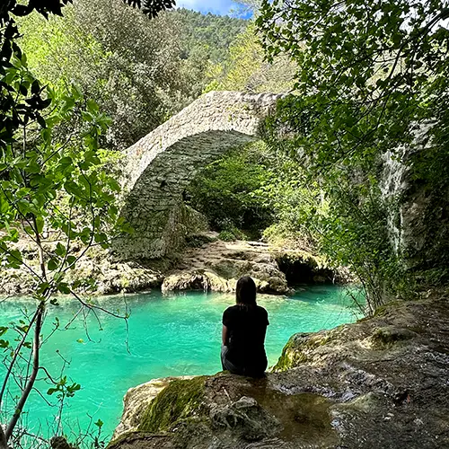 The Pont des Tuves, a magical place to visit in the south of France.