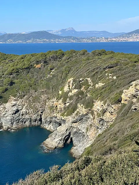 The Calanque du Blé on Giens peninsula
