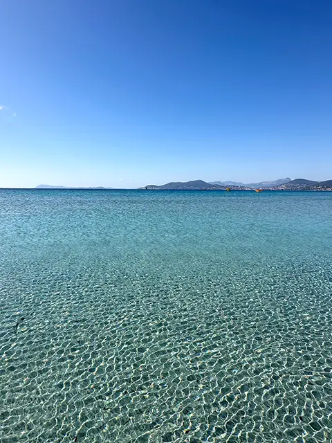Almanarre beach, one of the most beautiful beaches in Hyères