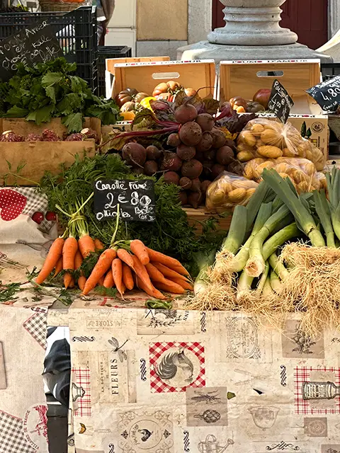 Local products from the Cassis market