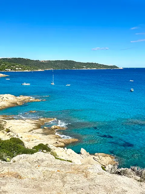 The magnificent bay of Bonporteau in the Gulf of Saint-Tropez