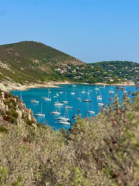 Bonporteau bay, the most beautiful spot in the Gulf of Saint-Tropez