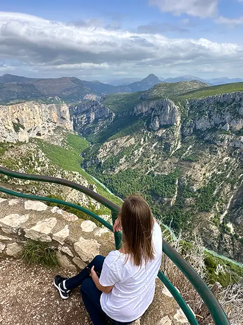 Belvedere with a view of the Gorges du Verdon - Route des Crêtes