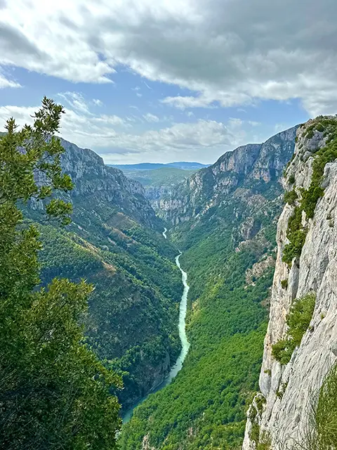 The Verdon Gorges seen from above